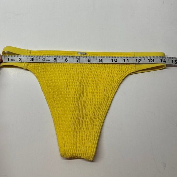 Abercrombie & Fitch Yellow Bikini Bottoms (small) - Picture 5 of 6
